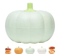 Pumpkin Tray Holder, Pumpkin Snack Bowl, Halloween Divided Detachable Tray, Double Layer Candy Stand, for Candy Snacks, for Fruits, Nuts, Candies (Green)