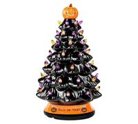Pumpkin Tree Sculpture - Light Up Halloween Display Ornament, Tree Statues