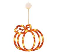 Pumpkin Window Light - Fall Pumpkin Suction Cup Light | Fall Decor Lights | Glowing Waterproof Halloween Decoration for Porch Bedroom Home Wall Mantle Indoor Outdoor Living Room Balcony Accent