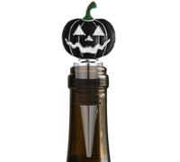 Pumpkin Wine Cork, Halloween Alloy Wine Sealer with Strong Seal, 4.17x1.57 Inches Decorative Bottle Stopper for Kitchen, Home, Cellar, Parties, Dining Table, Holiday Beverage Storage
