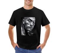 PUMPKINPAIPAI Dwayne The Rock Johnson T-Shirt Plus Size Tops Custom t Shirts Quick-Drying T-Shirts for Men Cotton