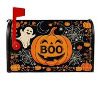 Pumpkins - Coperture magnetiche per cassetta delle lettere, motivo fantasioso fantasma, ragnatela, Halloween, decorazione per la casa e il giardino, 45,7 x 53,7 cm