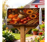 Pumpkins - Coperture magnetiche per cassette postali, rustiche, girasole, frutta, autunno, arancione, protezione per la decorazione del cortile, 45,7 x 53,7 cm
