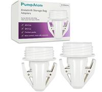 PumpMom, adattatori per borse per latte materno Spectra S1 S2, pompa a flangia a bocca larga per uso con borse Lansinoh e Nuk per latte materno