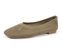 Pumps, scarpe da donna, eleganti, leggere, da sera, da ballo, per feste, da sposa, da sposa, comode, da lavoro, a rete traspirante, marrone, 38 EU
