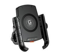 pumpumlia 1 Set Moto Manubrio Supporto Del Telefono Cellulare Per W/15W & USB C 20W Porta di Ricarica Veloce Facile Installa Supporto Del Telefono Per Moto Scooter Charger