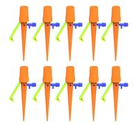pumpumlia 10 picchetti automatici per irrigazione automatica per piante da interni ed esterni con valvole di regolazione facili sistemi di irrigazione da giardino ugello di irrigazione regolabile