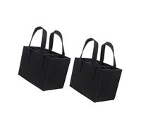 pumpumlia 2 sacchetti per vino in feltro con 6 scomparti, imbottitura antiurto e manico rinforzato per un trasporto sicuro (116 Chars), sacchetti regalo per vino, Nero , Taglia unica