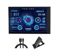 pumpumlia 3.5Inch Tipo C Display Secondario Portatile Dinamico Ampio Visualizzazione Piccolo Monitor Per Multifunzione Portatile Monitor Per Multitasking