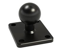 pumpumlia Alluminio Piazza Base di Montaggio Moto Action Camera Staffa Di Fissaggio Con 1 "25mm Testa A Sfera Adattatore Mount