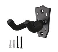 pumpumlia Appendiabiti da parete per chitarra, supporto da parete per chitarra, supporto in metallo con spugna protettiva con gancio protettivo in spugna per basso ukulele