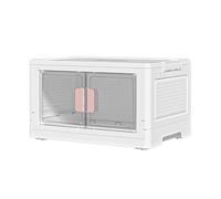 pumpumlia Armadietto portatile a doppia anta con scatola impilabile per piccoli appartamenti e dormitori