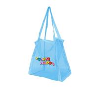 pumpumlia Borsa a rete riutilizzabile a prova di sabbia per raccogliere texture in nylon per spiaggia e viaggi all'aperto Spiaggia essenziale della maglia per la raccolta delle conchiglie