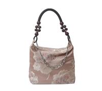 pumpumlia Borsa a secchiello con ricamo artistico Tradizione cinese Borsa a tracolla Borse ascellari alla moda per varie occasioni Borsa artigianale tradizionale, A, One Size
