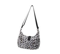 pumpumlia Borsa a tracolla alla moda con gnocchi leopardi borsa a tracolla borsa casual adatta per gli appassionati di moda pratica borsa a tracolla, bianco, One Size