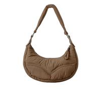 pumpumlia Borsa a tracolla in nylon Borse a tracolla trapuntate con tracolla regolabile Borsa a tracolla leggera e pratica per le donne moderne Borsa a tracolla trapuntata, cachi, One Size