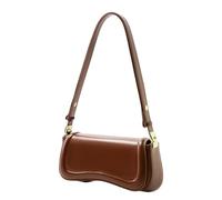 pumpumlia Borsa a tracolla in pelle PU per le donne con cinturino regolabile e hardware dorato per spostamenti quotidiani o uscite casual elegante borsa da lavoro, Caff, One Size