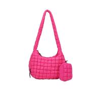 pumpumlia Borsa a tracolla trapuntata da donna, di grande capacità, leggera, imbottita, sotto le ascelle, con piccole cerniere, borsa per il trucco trapuntata, D, One Size