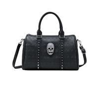 pumpumlia Borsa a tracolla vintage punk versatile rivetto teschio borsa di grande capacità per ragazza donna borse a tracolla tote borsa a tracolla per donne ragazza