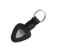 pumpumlia Borsa da collezione per plettro per chitarra, organizer a forma triangolare, multifunzionale, portachiavi, Nero