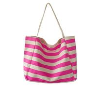 pumpumlia Borsa da spiaggia moderna a righe per donne e ragazze borse a tracolla di grande capacità tote borsa da nuoto piscina spiaggia tote, B, One Size