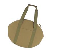 pumpumlia Borsa organizer da cucina di tipo pesante con manico impermeabile e confortevole, per attrezzature da campeggio, accessori da viaggio, per griglie e attrezzature, cachi, oval