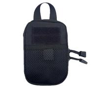 pumpumlia Borse mediche in nylon Borsa per medicine portatile Primi sacchetti in vita per campeggio all'aperto Escursionismo Viaggi Medicina Portatile Cerniere Pack Emergenze, Nero , Taglia unica