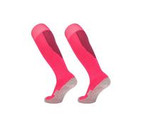 pumpumlia Calze da calcio lunghe per adulti bambini adolescenti elastico allenamento calcio traspirante calze atletiche per sport corsa calcio allenamento, Rosso rosato, L