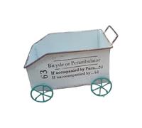 pumpumlia Carrello da fiori in metallo moderno in metallo fioriera contenitore per piante per interni giardino patio esterno balcone desktop carrello