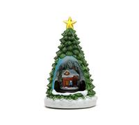 pumpumlia Casa sull'albero di Natale Musical Box Con Treno Luce LED Per Ragazzo Ragazza Uomini Donne Compleanno San Valentino Regalo Vacanza Treno Rotante Set Con Canzoni