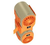 pumpumlia Cintura portatile in vita Cintura portatile Clip Cintura di raffreddamento ricaricabile Mobile Per Campeggio Pesca Ricaricabile Vita Montato Ventilatore USB