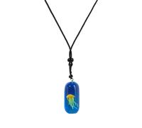 pumpumlia Collana alla moda con meduse che si illumina di notte, realizzata con materiali in resina robusta, decorazione alla moda per mistero