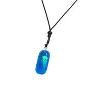pumpumlia Collana alla moda con meduse che si illumina di notte, realizzata con materiali in resina robusta, decorazione alla moda per mistero