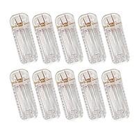 pumpumlia Confezione da 10 fermagli per capelli in acrilico trasparente, accessori per capelli, forcine per capelli in acrilico trasparente