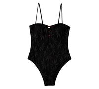 pumpumlia Costume da bagno moderno da donna con taglio siamese, design a taglio alto, spalline regolabili, tankini per spiaggia, piscina, vacanze, asciugatura rapida