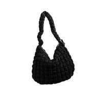 pumpumlia Donne Nuvole Borsa Elegante Spalla Grande Capacità Messaggeri Shopping Tinta unita Crossbody Per Quotidiano Colore Solido Ascella Per Le Donne Grande Capacità Spalla Crossbody Nube, Nero