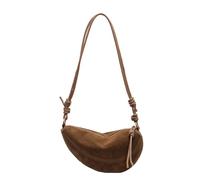pumpumlia Elegante borsa a tracolla casual in PU per donne in cerca di individualità e borsa professionale, Marrone, One Size