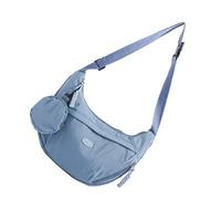 pumpumlia Elegante borsa a tracolla in nylon per le donne pratica borsa a tracolla mezza luna con tracolla regolabile per uso quotidiano borsa a tracolla in nylon, Blu, One Size