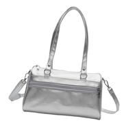 pumpumlia Elegante borsa a tracolla in pelle per le donne borsa a tracolla casual borsa ascellare borse per ufficio scuola e viaggi borsa amichevole da viaggio, Argento, One Size