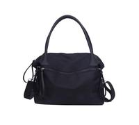 pumpumlia Elegante borsa casual per pendolari di grande capacità in nylon a spalla spaziosa borsa da lavoro interna per uso quotidiano multifunzionale spalla quotidiana, Nero , One Size