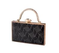pumpumlia Elegante borsa da sera con decorazione di strass borse a tracolla casual borsa a tracolla per matrimoni e balli di fine anno borsa da sera, Nero , One Size