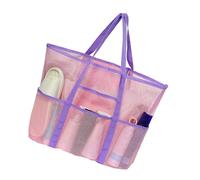 pumpumlia Elegante borsa essenziale da spiaggia in tessuto multi funzionale scomparti per viaggiatori nuotatori appassionati di articoli da toeletta alla moda organizer, C, One Size