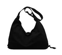 pumpumlia Elegante borsa in tela con tracolla regolabile Borse a tracolla di grande capacità per giovani alla moda e lavoro quotidiano versatile borsa a tracolla, Nero , One Size