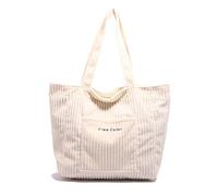 pumpumlia Elegante borsa in velluto a coste di grande capacità borsa ascellare borsa a tracolla alla moda casual borse con manico superiore per le signore borsa con manico superiore, bianco, One Size