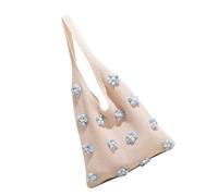 pumpumlia Elegante borsa shopper per ragazza adolescente, in tessuto morbido con interni spaziosi, ottima borsa a tracolla casual per studenti e pendolari essenziali per tutti i giorni, Blu, One Size