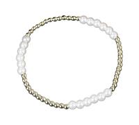 pumpumlia Elegante collana a strati con perle finte alla moda minimalista, gioiello per pelli sensibili, accessorio da giorno a notte, comodo da indossare tutti i giorni, Misura unica, come descritto