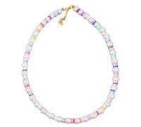 pumpumlia Elegante collana a strati con perle finte alla moda minimalista, gioiello per pelli sensibili, accessorio da giorno a notte, comodo da indossare tutti i giorni, Misura unica, come descritto