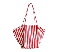 pumpumlia Elegante e funzionale borsa in tela per donne e ragazze spaziosa borsa a tracolla tote per influencer alla moda borsa multifunzionale, Rosso, One Size