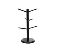 pumpumlia Elegante supporto per tazze in legno organizer per tazze e scaffali di stoccaggio a forma di albero in legno da banco di stoccaggio soluzione di archiviazione stand