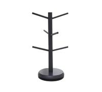 pumpumlia Elegante supporto per tazze in legno organizer per tazze e scaffali di stoccaggio a forma di albero in legno da banco di stoccaggio soluzione di archiviazione stand